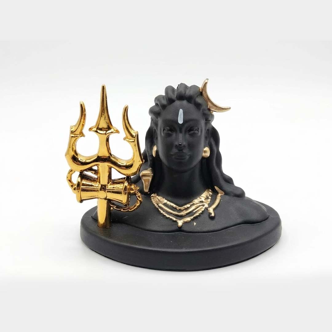 Adiyogi Shiva Statue with Trishul & Damru | Premium Decorative Idol for Home, Office, Meditation & Spiritual Decor