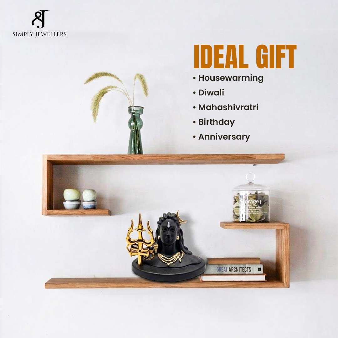 Adiyogi Shiva Statue with Trishul & Damru | Premium Decorative Idol for Home, Office, Meditation & Spiritual Decor