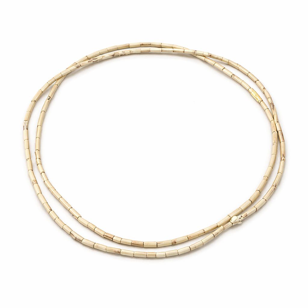 2 Round Tulsi Mala, Natural Tulsi Wood Beads, Smooth & Lightweight, Knotted with Durable Thread, for Prayer & Meditation