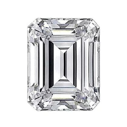 Simply Jewellers 1.7 Carat Emerald Loose Moissanite | GRA Certified Gemstone Genuine | D Color | Flawless Moissanite Diamond