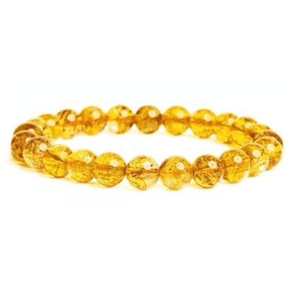 SIMPLY JEWELLERS AAA Grade Healing Crystal Bracelet for Men & Women - Adjustable Gemstone Bracelet for Reiki, Meditation, Yoga & Energy Healing (Yellow Citrine)