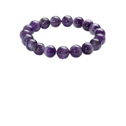 SIMPLY JEWELLERS AAA Grade Healing Crystal Bracelet for Men & Women - Adjustable Gemstone Bracelet for Reiki, Meditation, Yoga & Energy Healing (Amethyst)